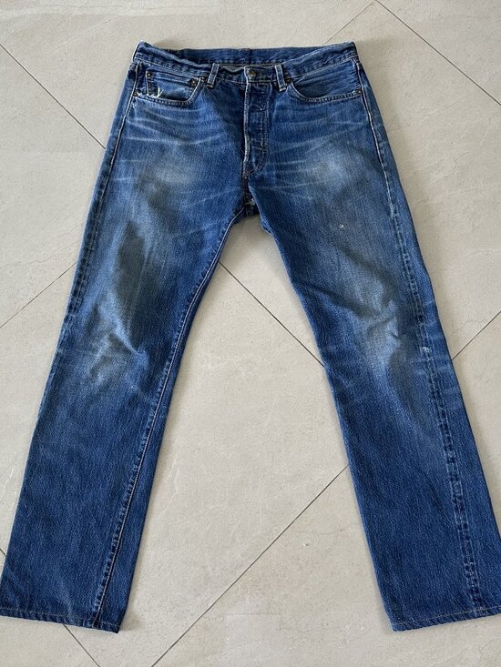 Levi's Other - Levi's Vintage Clothing LVC 1947 501xx Selvedge Straight Leg Denim Jeans 33x31